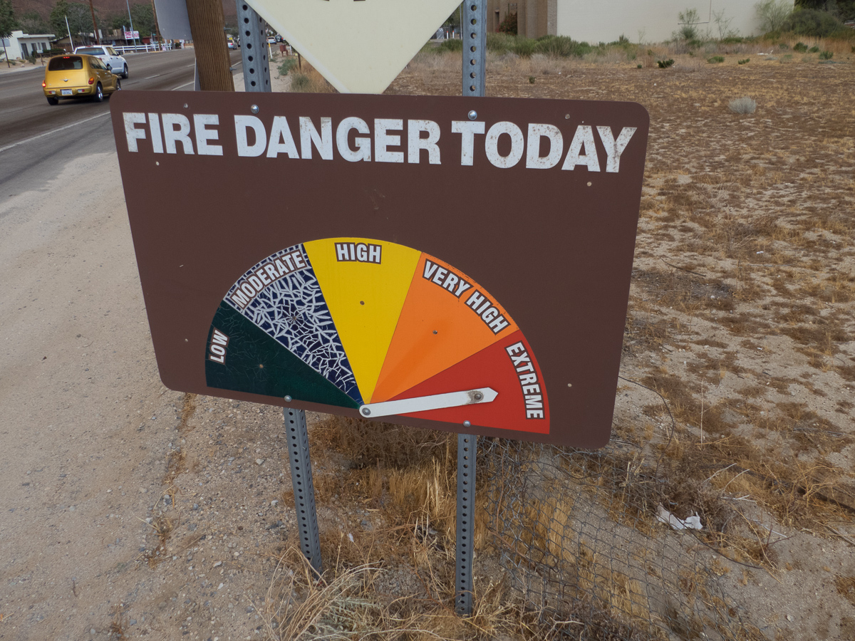 Morongo Valley - Waldbrand in den San Bernadino Mountains